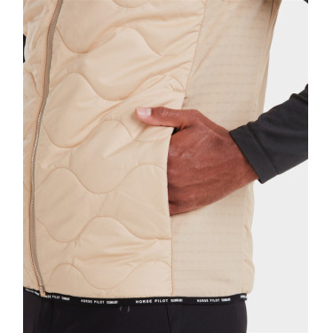 Gilet senza maniche Horse Pilot uomo Latté Marrone