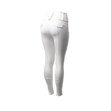 Pantaloni da equitazione B Vertigo ibridi a compressione Chiara da donna Bianco