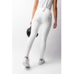 Pantaloni da equitazione B Vertigo ibridi a compressione Chiara da donna Bianco