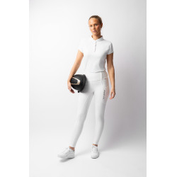 Pantaloni da equitazione B Vertigo ibridi a compressione Chiara da donna Bianco