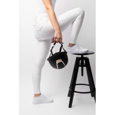 Pantaloni da equitazione B Vertigo ibridi a compressione Chiara da donna Bianco