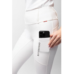 Pantaloni da equitazione B Vertigo ibridi a compressione Chiara da donna Bianco