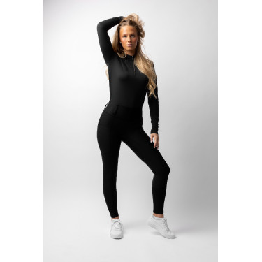 Pantaloni da equitazione B Vertigo ibridi a compressione Chiara da donna Bellezza nera Nero
