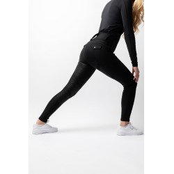 Pantaloni da equitazione B Vertigo ibridi a compressione Chiara da donna Bellezza nera Nero