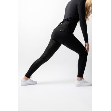 Pantaloni da equitazione B Vertigo ibridi a compressione Chiara da donna Bellezza nera Nero