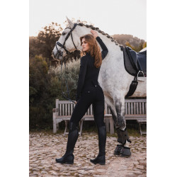 Pantaloni da equitazione B Vertigo ibridi a compressione Chiara da donna Bellezza nera Nero