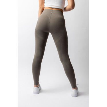 Leggings da equitazione B Vertigo Viktoria da donna senza cuciture con grip integrale Basilico caldo Rosa