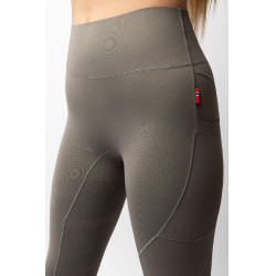 Leggings da equitazione B Vertigo Viktoria da donna senza cuciture con grip integrale Basilico caldo Rosa