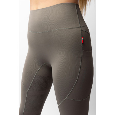 Leggings da equitazione B Vertigo Viktoria da donna senza cuciture con grip integrale Basilico caldo Rosa