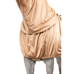 Coperta anti UV e anti eczema con patta ventrale e collo Horze Marrone chiaro