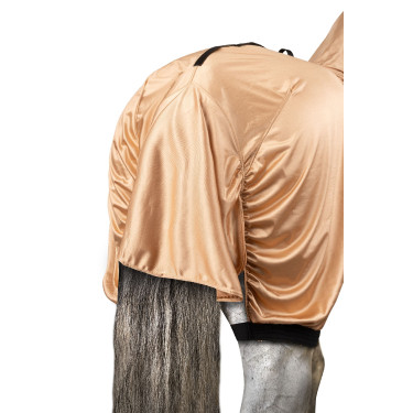 Coperta anti UV e anti eczema con patta ventrale e collo Horze Marrone chiaro Coperta anti UV e anti eczema con patta ventrale e collo Horze Marrone chiaro