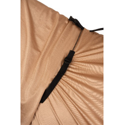 Coperta anti UV e anti eczema con patta ventrale e collo Horze Marrone chiaro