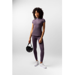 Camicia da allenamento Horze Mina donna Prugna nera