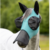 Maschera antimosche con coprinasso LeMieux Bug Relief Full Laguna Blu Maschera antimosche con coprinasso LeMieux Bug Relief Full Laguna Blu