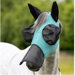 Maschera antimosche con coprinasso LeMieux Bug Relief Full Laguna Blu Maschera antimosche con coprinasso LeMieux Bug Relief Full Laguna Blu
