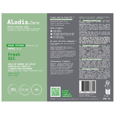 Olio da massaggio Alodis Care Olio Fresh