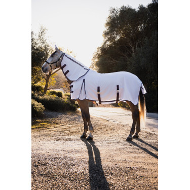 Coperta, collo e maschera anti-mosche Horze La Paz Prugna nera Viola