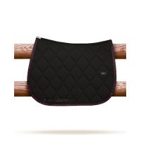 Tappeto GEM Love Nero / rosa