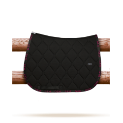 Tappeto GEM Love Nero / rosa