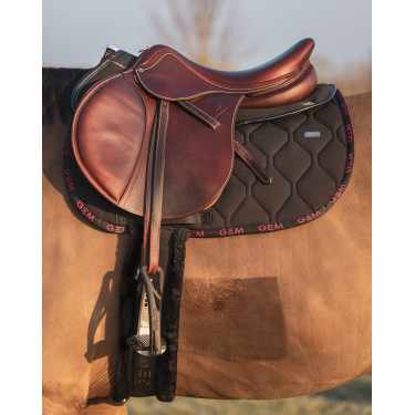 Tappeto GEM Love Nero / rosa