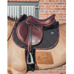 Tappeto GEM Love Nero / rosa