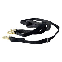 Martingala lunga in nylon con moschettoni Finn-Tack Pro Nero