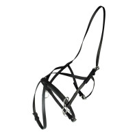 Piccolo cavezzino da corsa in nylon Finn-Tack Pro a forma di otto Nero