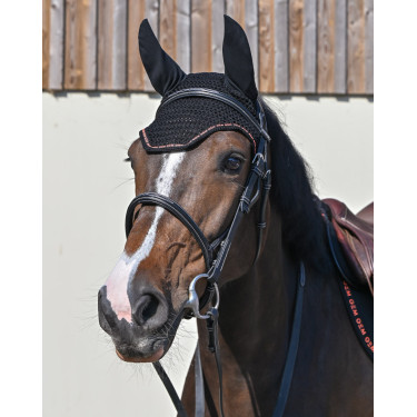 Cuffia GEM Mesh corta Nero / Corallo