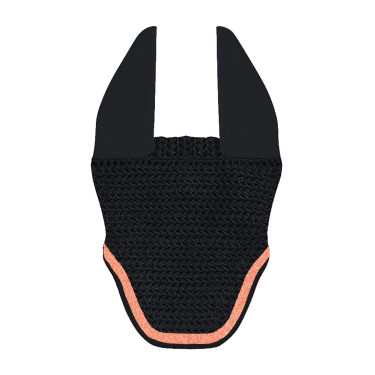 Cuffia GEM Ten corta Nero / corallo