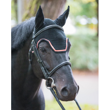 Cuffia GEM Ten corta Nero / corallo