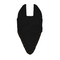 Berretto GEM Mesh lungo Nero / corallo