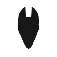 Berretto GEM Mesh lungo Nero / corallo