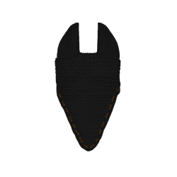 Berretto GEM Mesh lungo Nero / corallo