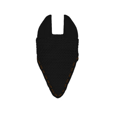 Berretto GEM Mesh lungo Nero / corallo