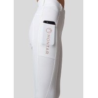 Leggings Montar Logo junior full grip Bianco