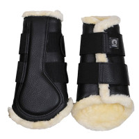 Ghette Montar in pelle PU per 4 Nero