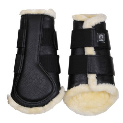 Ghette Montar in pelle PU per 4 Nero