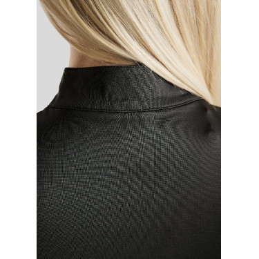 Polo da concorso Montar Everly logo con cristalli Curve donna Nero