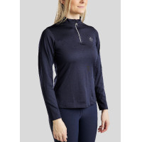 Polo Montar Everly bambino maniche lunghe Marina Blu marino