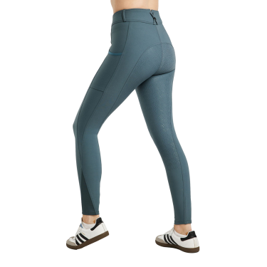 Pantaloni Montar Megan full grip da donna con tasca per telefono Ardesia scura Grigio