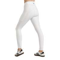 Pantaloni Montar MoElaine con logo tagliato al laser full grip donna Bianco