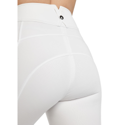 Pantaloni Montar MoElaine con logo tagliato al laser full grip donna Bianco Pantaloni Montar MoElaine con logo tagliato al laser full grip donna Bianco