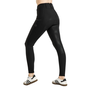 Pantaloni Montar MoZuna Refined Pintucks con cristalli gun metal full grip donna Nero Pantaloni Montar MoZuna Refined Pintucks con cristalli gun metal full grip donna Nero