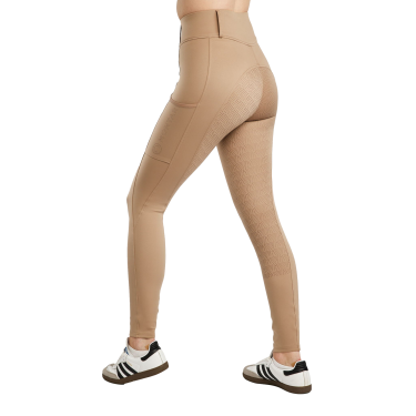 Leggings Montar MoElaine logo taglio laser full grip donna Latté Leggings Montar MoElaine logo taglio laser full grip donna Latté