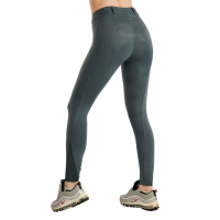 Leggings Montar MoZuna Refined con pince e cristalli gun metal full grip da donna Ardesia scura Grigio Leggings Montar MoZuna Refined con pince e cristalli gun metal full grip da donna Ardesia scura Grigio