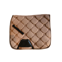 Sottosella da dressage Montar softshell Flow Latté Marrone