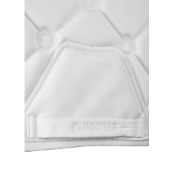 Sottosella da dressage Montar Flow Logoquilted Bianco Sottosella da dressage Montar Flow Logoquilted Bianco
