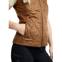 Gilet senza maniche Hybrid Montar MoMary con cristalli gun metal donna Nero