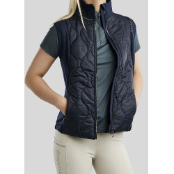 Gilet senza maniche Hybrid Montar MoMary con cristalli gun metal donna