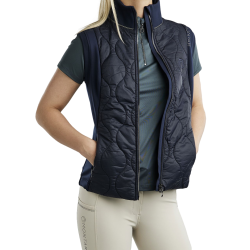 Gilet senza maniche Hybrid Montar MoMary con cristalli gun metal donna